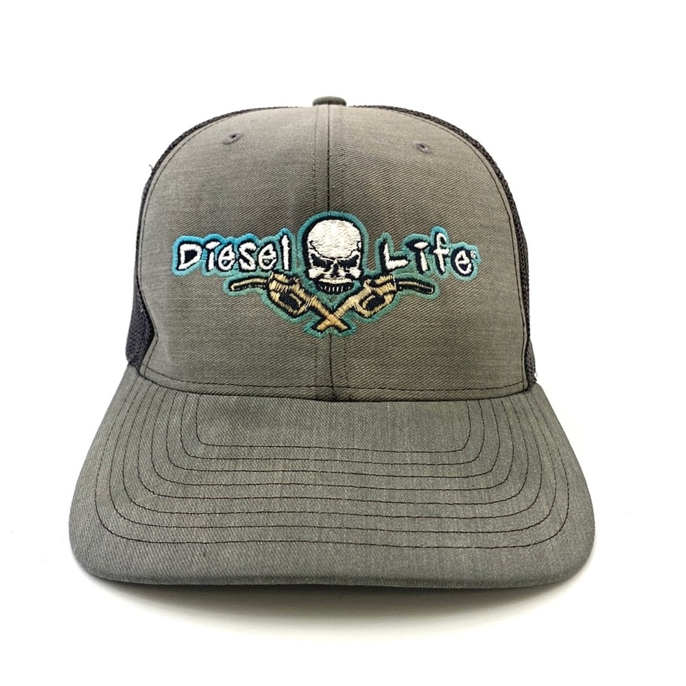 Richardson "Diesel Life" Black/Grey Trucker Style Hat
